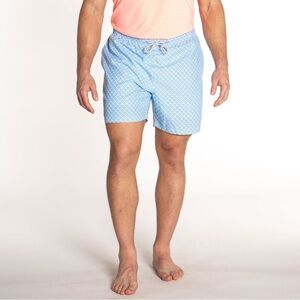 Michaels Men’s Size Medium Fans Blue Orange Cyclist Liner Swim Trunks